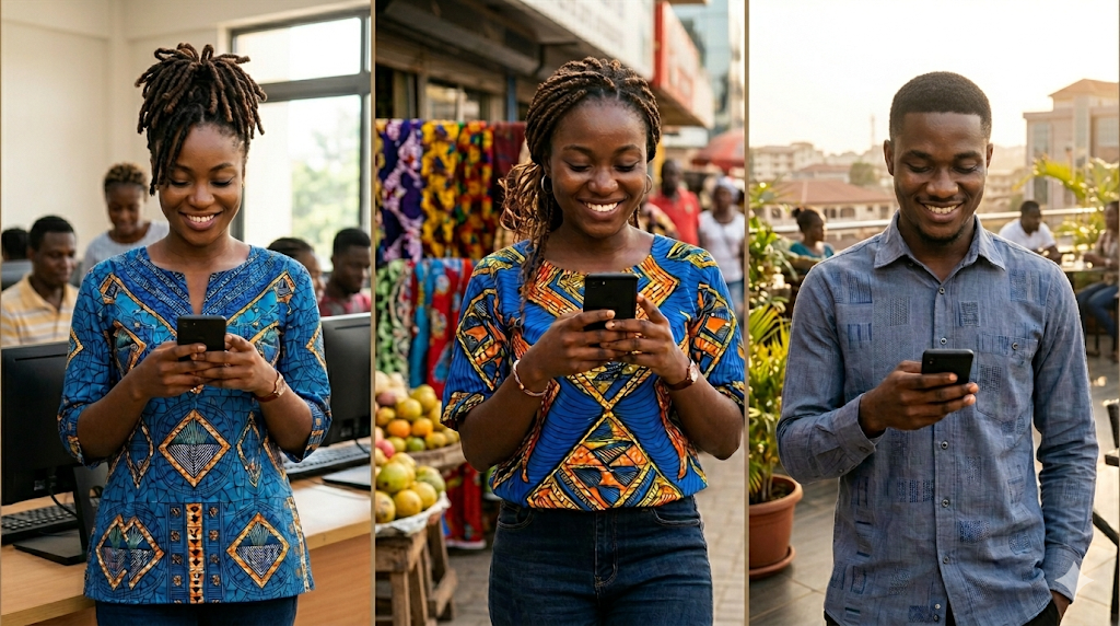 Ghanaians using Escrod on their phones